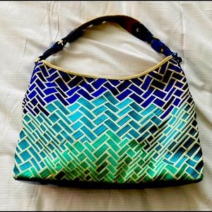 Cole Haan jacquard/mosaic large handbag